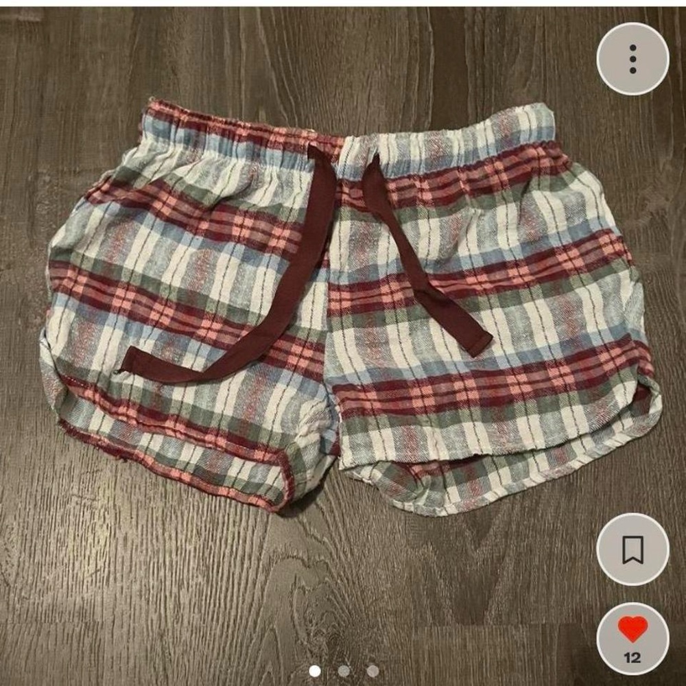 plaid pajama shorts